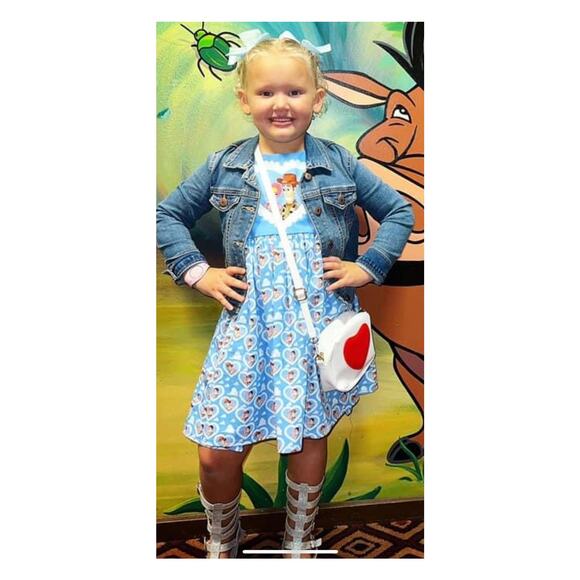 Handmade Custom DisneyToy Story Woody and Bo Peep Heart Dress Twirly